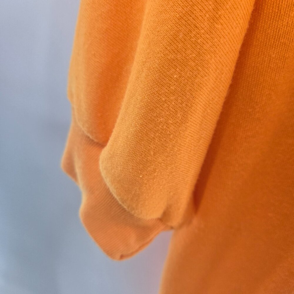 Vintage Karen Scott Orange Upcycled Lorikeet Parrot Applique Short Sleeved Top L - Picture 11 of 16